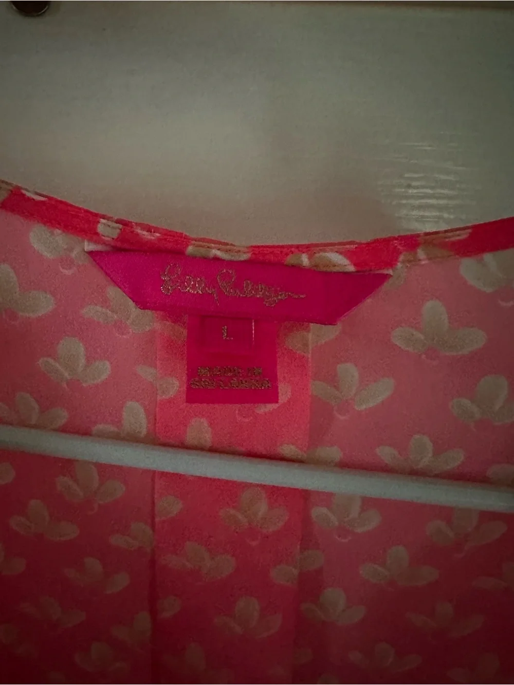 Lilly Pulitzer Large Frey Cover Up Maxi in Coral Spritz - Picture 2 of 2